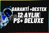 ⭐PS+ DELUXE 12 AYLIK⭐Garanti + Destek⭐