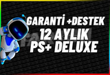 ⭐PS+ DELUXE 12 AYLIK⭐Garanti + Destek⭐