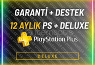 ⭐PS+ DELUXE 12 AYLIK⭐Garanti + Destek⭐
