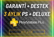 ⭐PS+ DELUXE 3 AYLIK⭐Garanti + Destek⭐