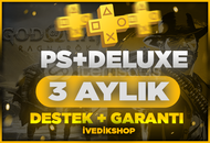 SORUNSUZ⭐PS+ DELUXE 3 AYLIK⭐Garanti + Destek⭐