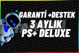 ⭐PS+ DELUXE 3 AYLIK⭐Garanti + Destek⭐