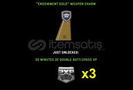 (PS) ENDOWMENT GOLD + 3х 30 MIN BATTLEPASS 2XP