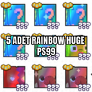 ⭐ (PS99) 5 ADET RAİNBOW HUGE[HIZLI TESLİM]