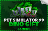 ☘️[PS99] 75x ADET DINO GIFT {HUGE CIKMA ŞANSI}