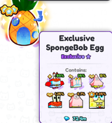 PS99 EXCLUSIVE SPONGEBOB EGG