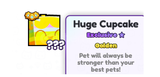 ps99 huge golden cupcake