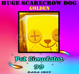 PS99 HUGE GOLDEN SCARECROW DOG