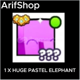 PS99 - HUGE PASTEL ELEPHANT - ANINDA TESLİMAT