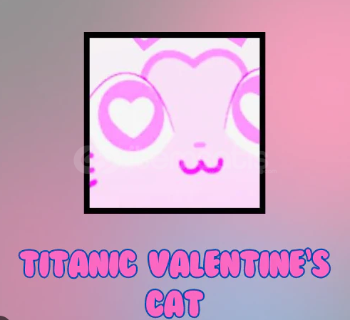 PS99 - Titanic Valentine Cat PS99 - Titanic Valentine Cat