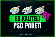 ⭐️ [PSD PAKETİ / EN KALİTELİSİ] - [8 TANE] ⭐️