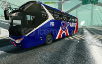 Psg çizimli otobüs