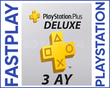 PSN PLUS DELUXE 3 AY + GARANTİ+DESTEK PS4/PS5