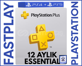 PSN PLUS ESSENTİAL 12 AY + GARANTİ PS4/PS5
