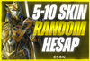 ⭐[PUBG] 5-10 SKİN GARANTİLİ RANDOM HESAP⭐