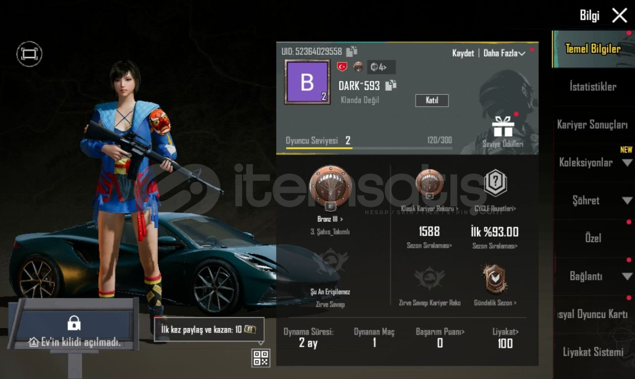 PUBG ARABALİ HESAP PUBG ARABALİ HESAP