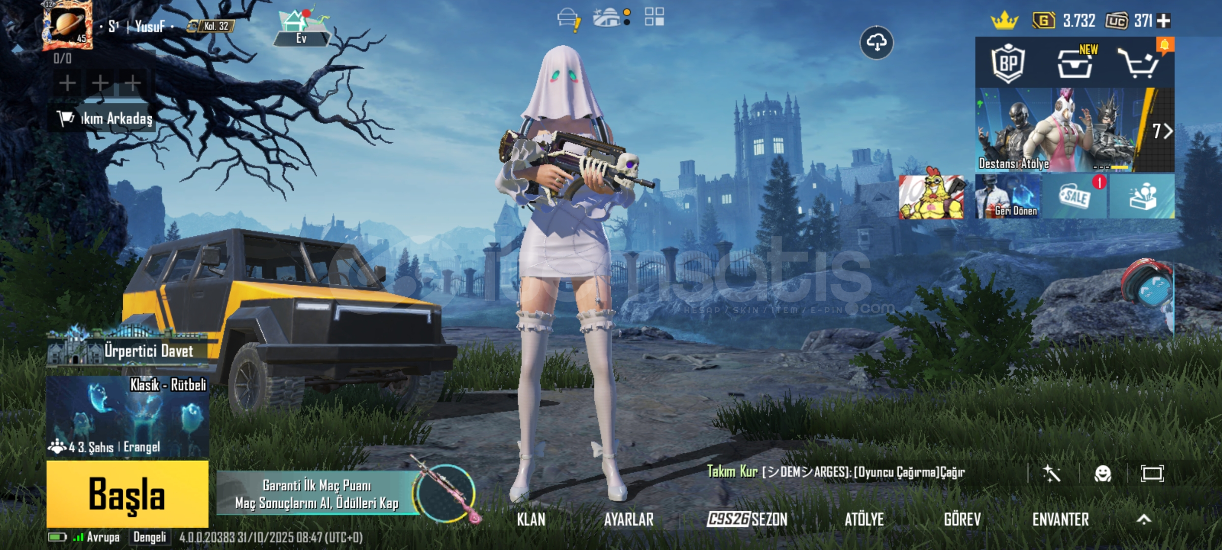 Pubg başlangıç hesabı . RP için uc var Pubg başlangıç hesabı . RP için uc var