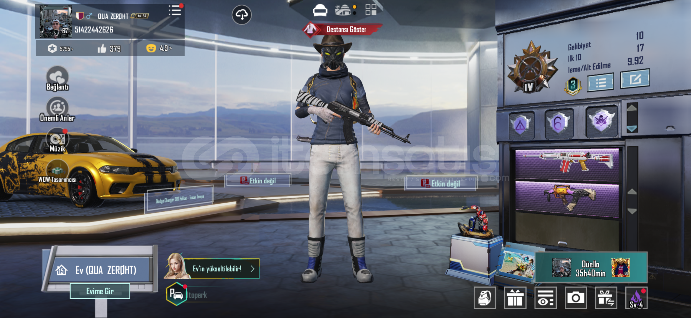 Pubg EFSANE KAÇIRILMAZ HESAP Pubg EFSANE KAÇIRILMAZ HESAP