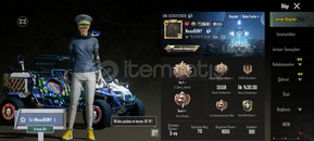 Pubg güzel hesap var komutan altı 2 özel emoji 