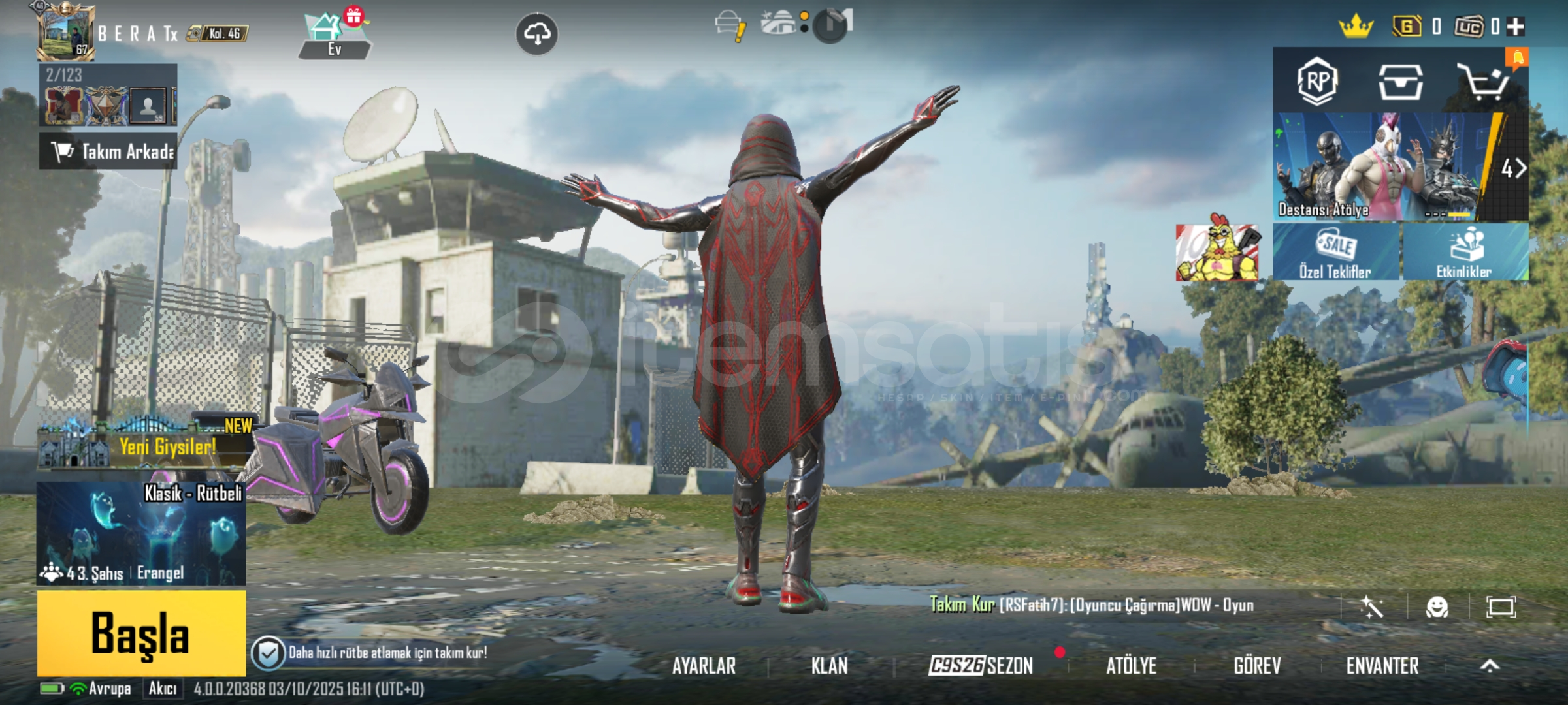 Pubg hesabı orta seviye  Pubg hesabı orta seviye