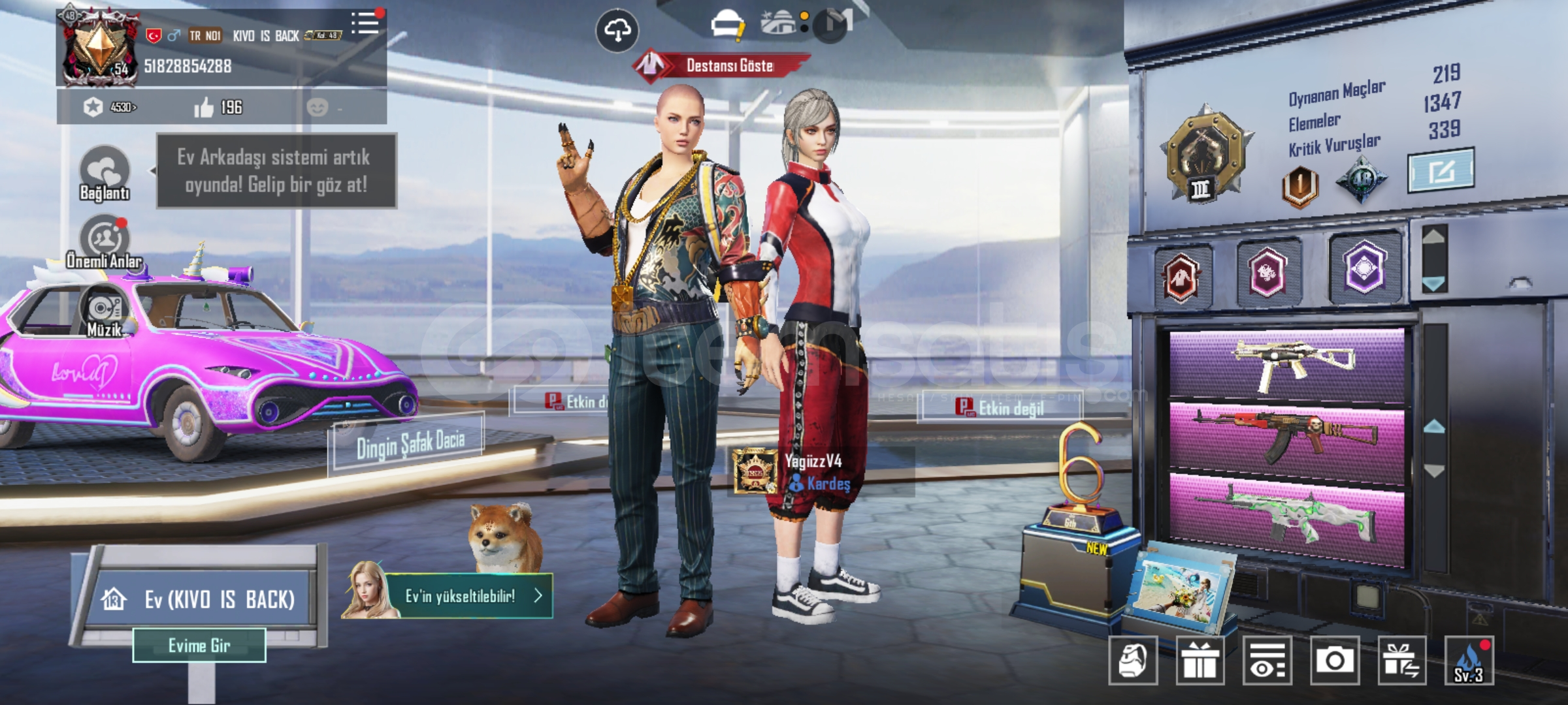 PUBG HESAP 56 DESTANSI EMOJİ DELİSİ PUBG HESAP 56 DESTANSI EMOJİ DELİSİ