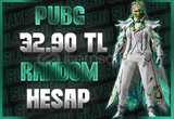 ⭐ PUBG⭐HIZLI ⭐32.90TL⭐ RANDOM HESAP⭐