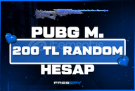 PUBG M 200 TL ULTRA PREMİUM RANDOM HESAP