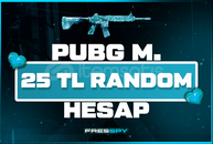 PUBG M 25 TL PREMİUM RANDOM HESAP