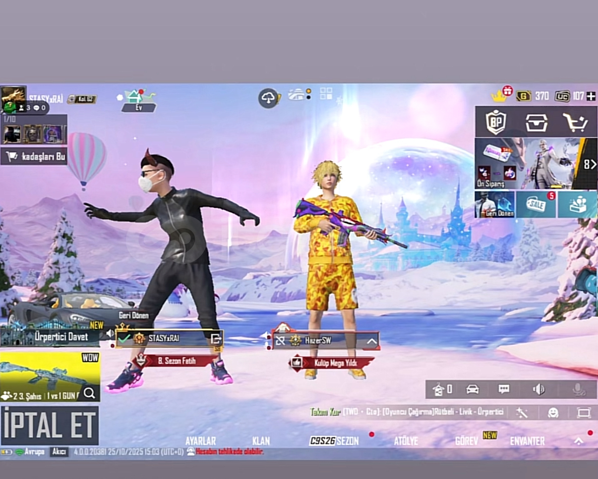 ⚠️PUBG MOBİL RONDOM VIP HESAP ⚠️ ⚠️PUBG MOBİL RONDOM VIP HESAP ⚠️