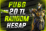 PUBG MOBİLE 20 TL VIP RANDOM HESAP