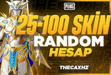 ⭐ Pubg Mobile 25-100 Skin Şifre Değişen Random