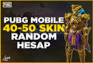 ⭐ PUBG Mobile 40-50 SKIN Random Hesap | 7/24 Oto