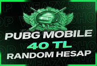 PUBG MOBİLE 40 TL RANDOM HESAP