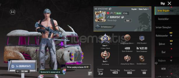 Pubg mobile 71 seviyelik mükemmel hesap Pubg mobile 71 seviyelik mükemmel hesap