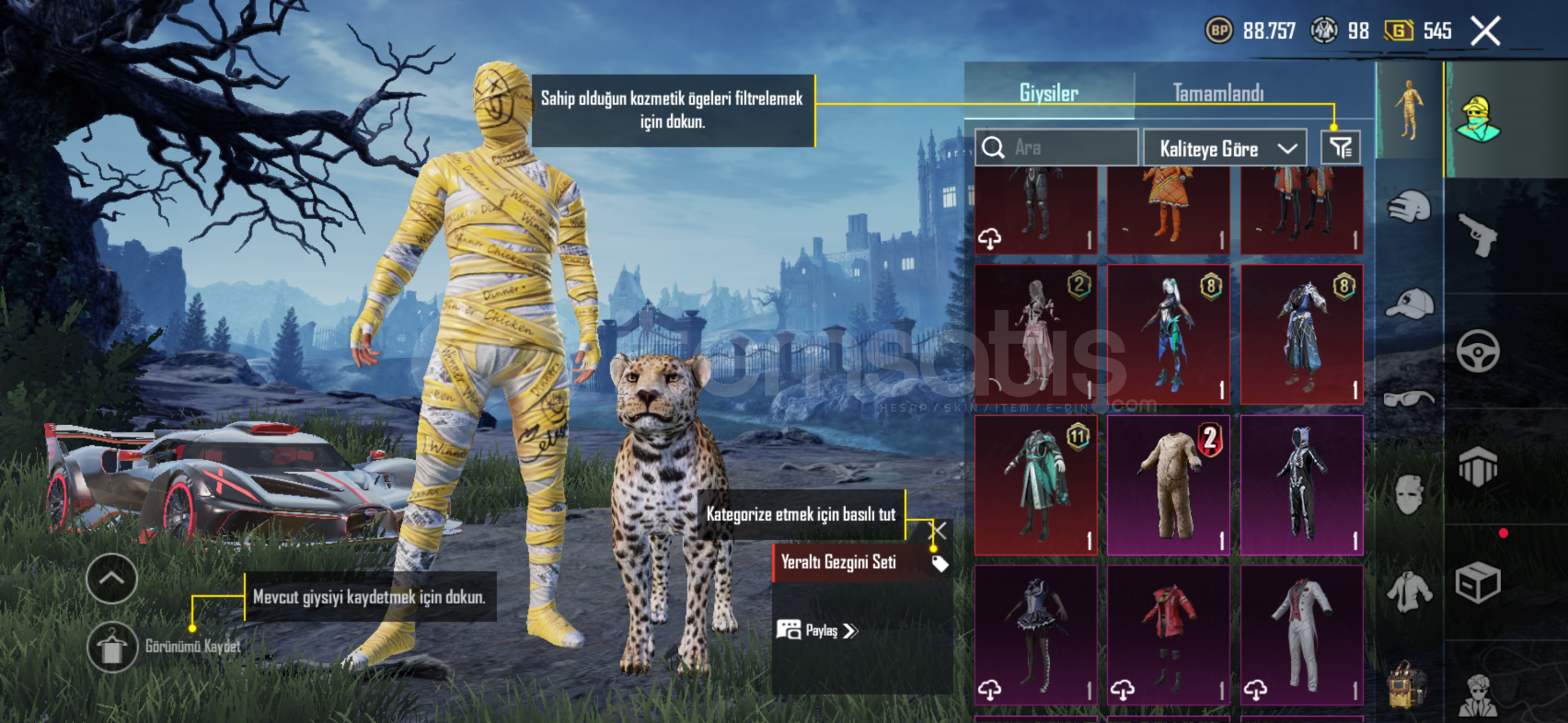 PUBG MOBİLE ACİL SATILIK HESAP 60 DESTANSI PUBG MOBİLE ACİL SATILIK HESAP 60 DESTANSI