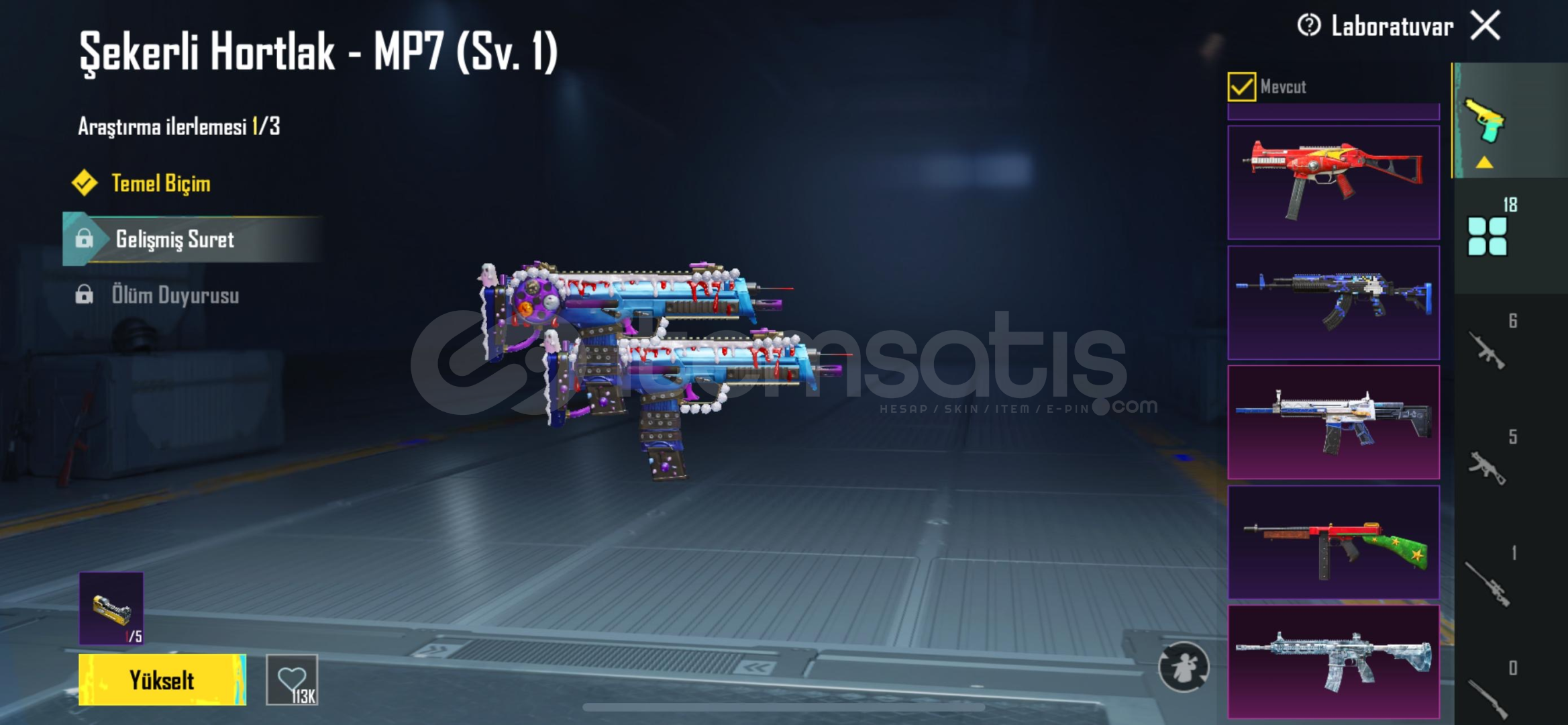 Pubg Mobile Buz 6Sv. Spor arabalı Nihaili Set Pubg Mobile Buz 6Sv. Spor arabalı Nihaili Set
