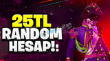 Pubg Mobile 25TL Random hesap