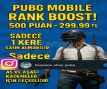 Pubg mobile rank boost açıklamayı oku