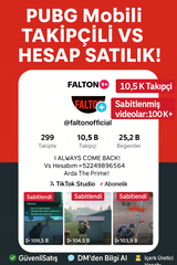  ???? PUBG Mobile Takipçili TikTok Hesabı Satılık 