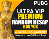 ⭐PUBG PREMİUM RANDOM HESAP⭐