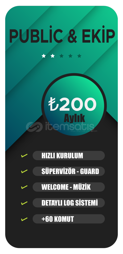 Public Sunucusu İçin DİSCORD BOT Public Sunucusu İçin DİSCORD BOT