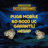 Pugb Mobile 60-5000 uc Garantili Random Hesap