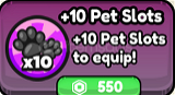 Pull a Sword +10 Pet Slots