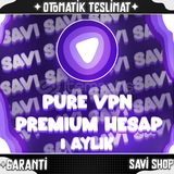 PURE VPN 1AY ANDROİD/İOS PREMİUM HESAP+GARANTİ