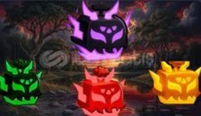 Purple-Yellow-Red-Green lightning fruit