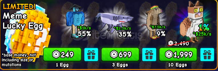 ⭐PVB 15X LIMITED MEME LUCKY EGG ⭐PVB 15X LIMITED MEME LUCKY EGG