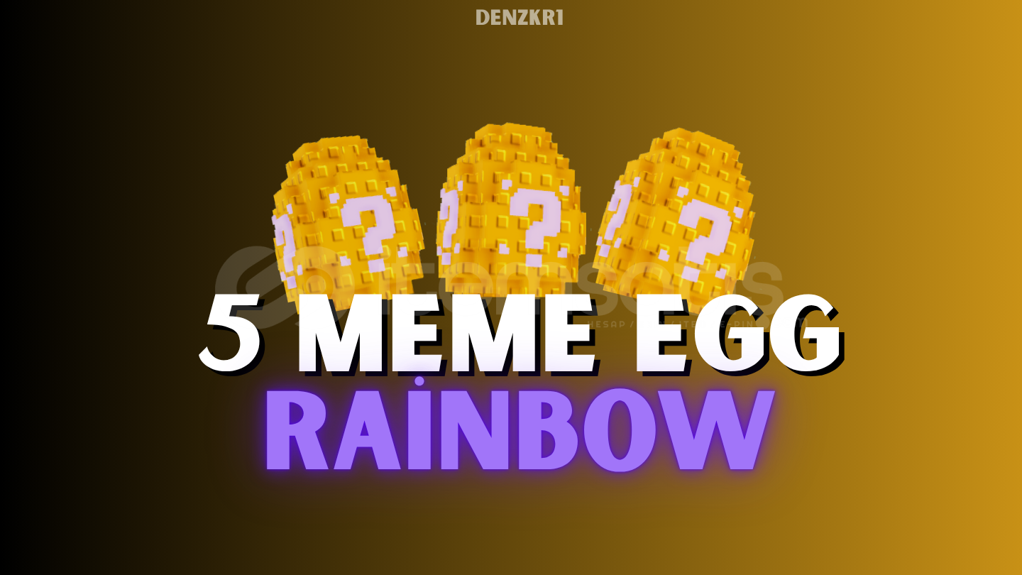⭐ PVB 5X RAİNBOW MEME EGG + HEDİYE⭐ ⭐ PVB 5X RAİNBOW MEME EGG + HEDİYE⭐