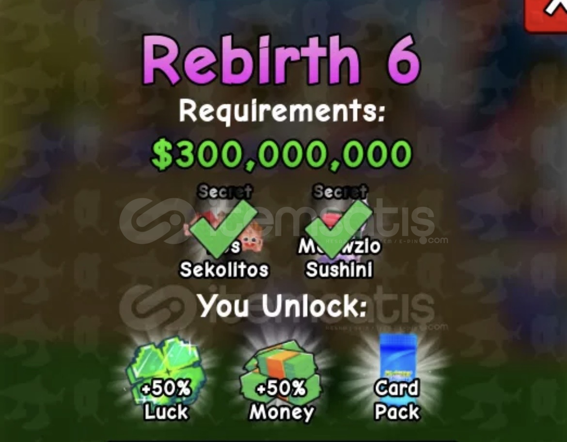 PVB 6. Rebirth Paketi PVB 6. Rebirth Paketi