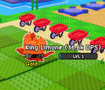 PVB - LVL1 36.6K DPS Gold King Limone