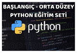 Python Detaylı Başlangıç Eğitim Seti